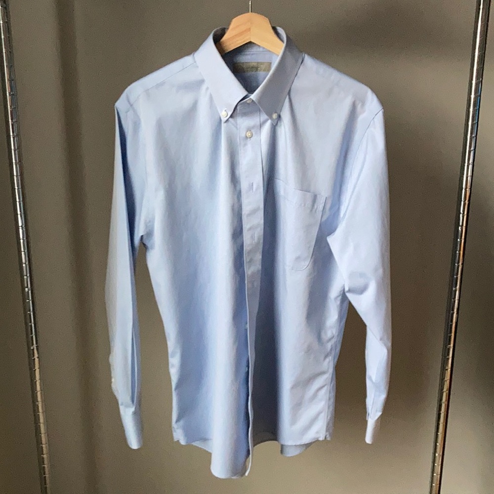 Nordstrom 100% Cotton Traditional fit Dress Shirt size 15 1/2